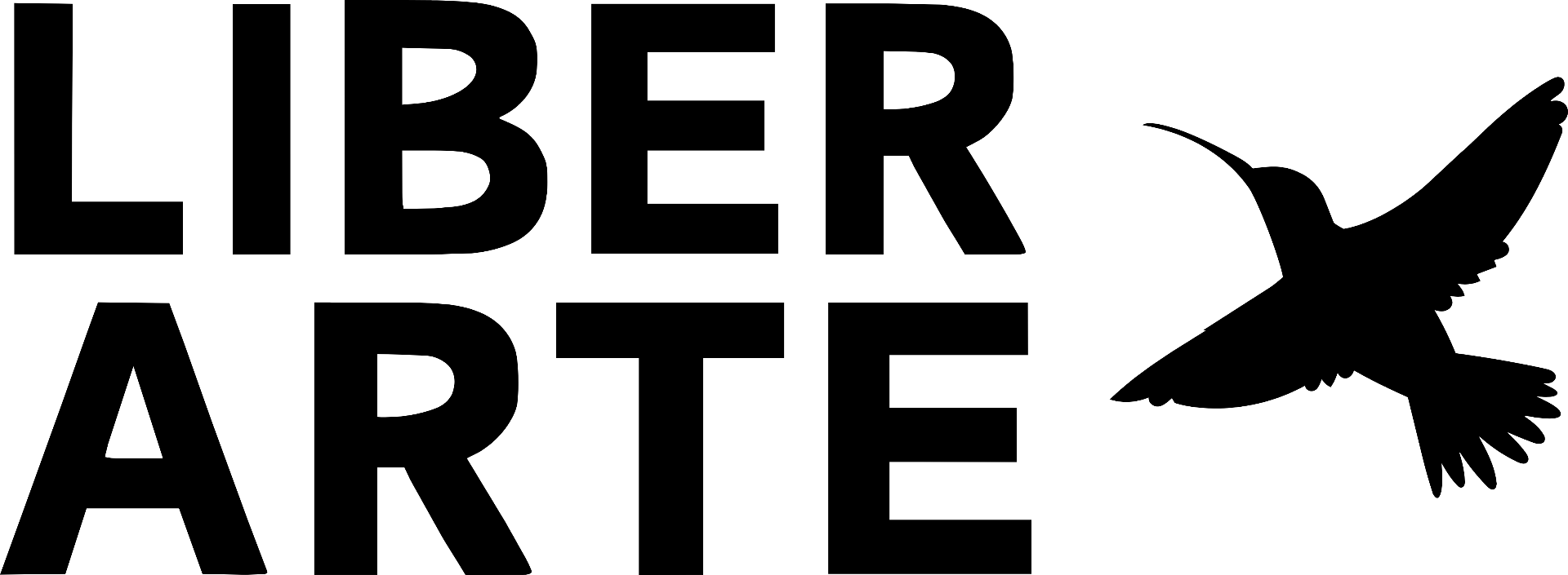 Black logo version of the LiberArte logo
