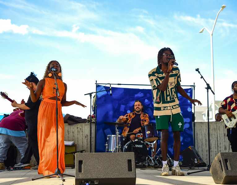 Beachside celebration at the Afro-Diasporic Ocean Festival