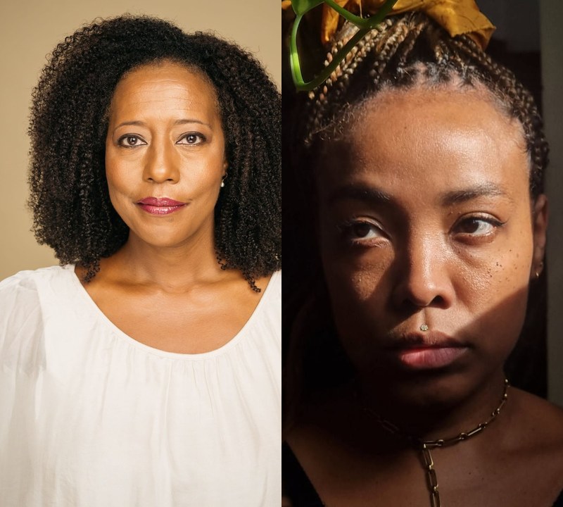 Portraits of September grant recipients Chicava Tate and Alexandra Idrobo