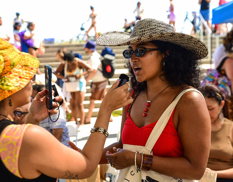 Festival procession at the Afro-Diasporic Ocean Festival
