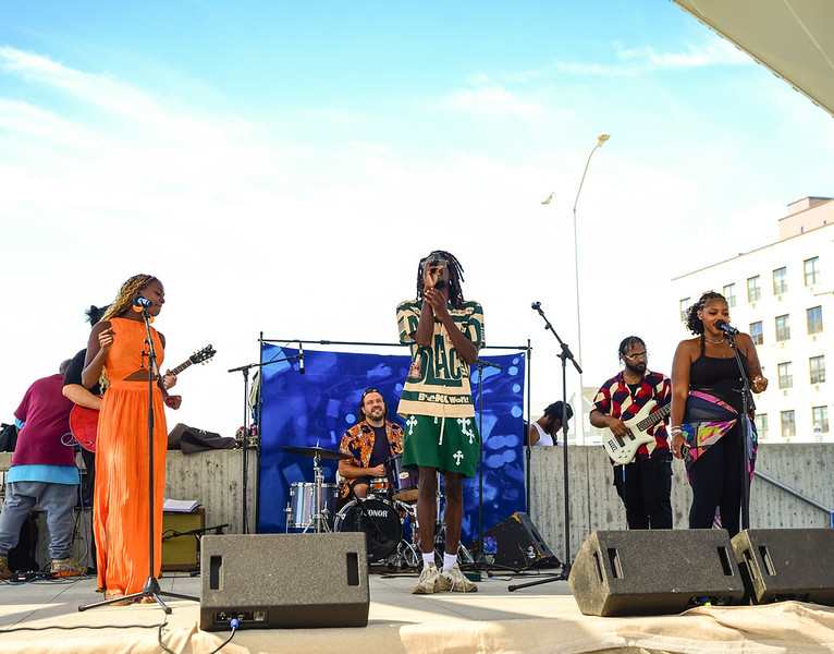 Youth participants at the Afro-Diasporic Ocean Festival