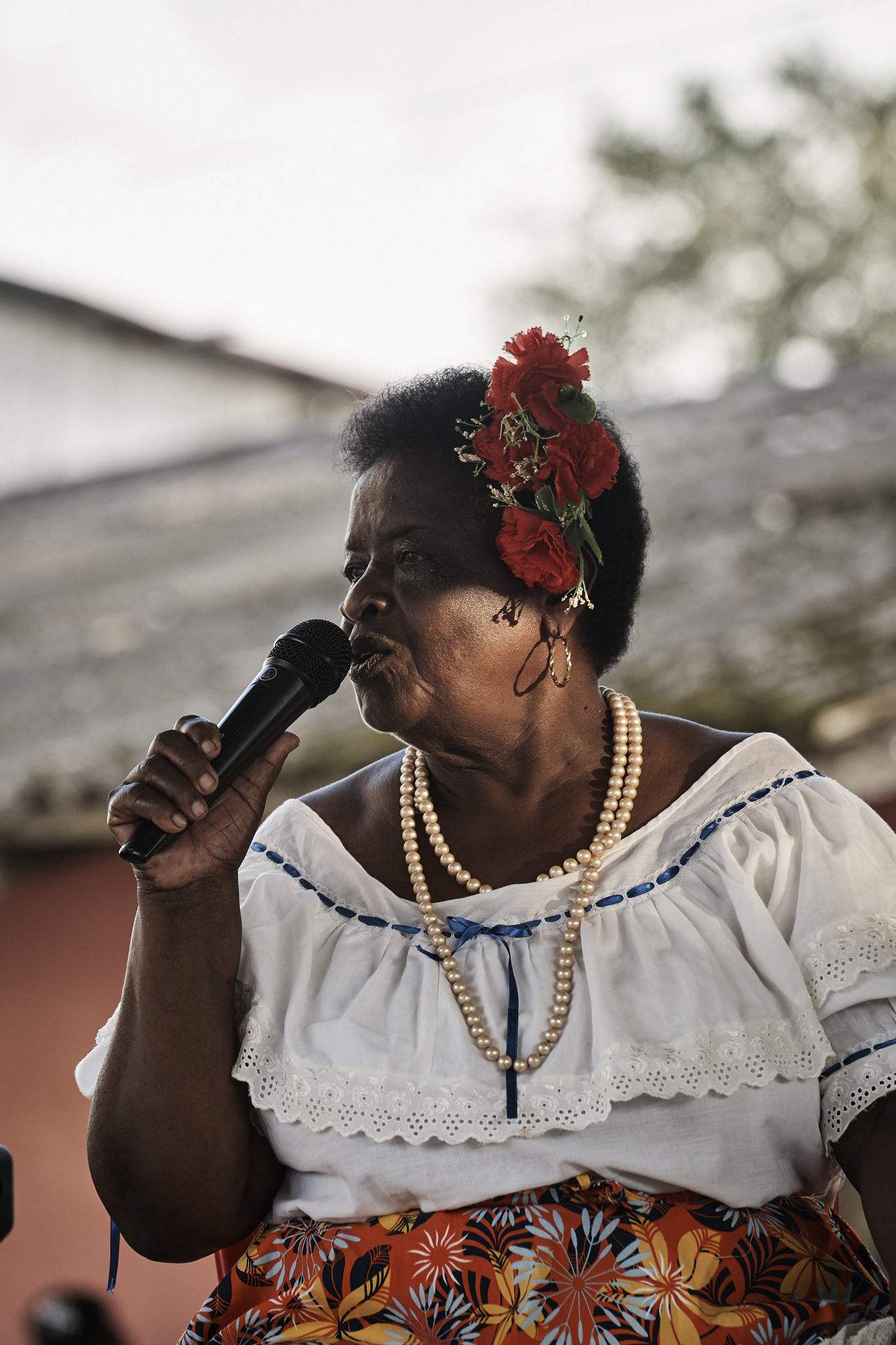 Singer at the 2025 Festival del Tamborito