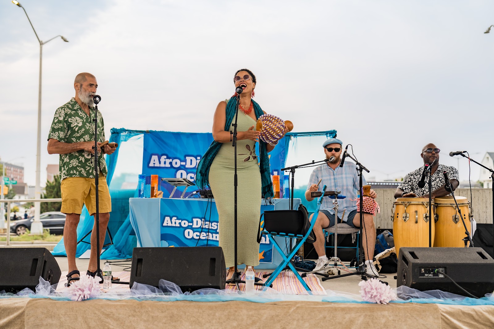 Musicians performing at the 2025 Afro-Diasporic Ocean Festival